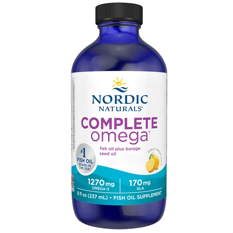 Nordic Naturals Complete Omega, Lemon Flavour – 237ml