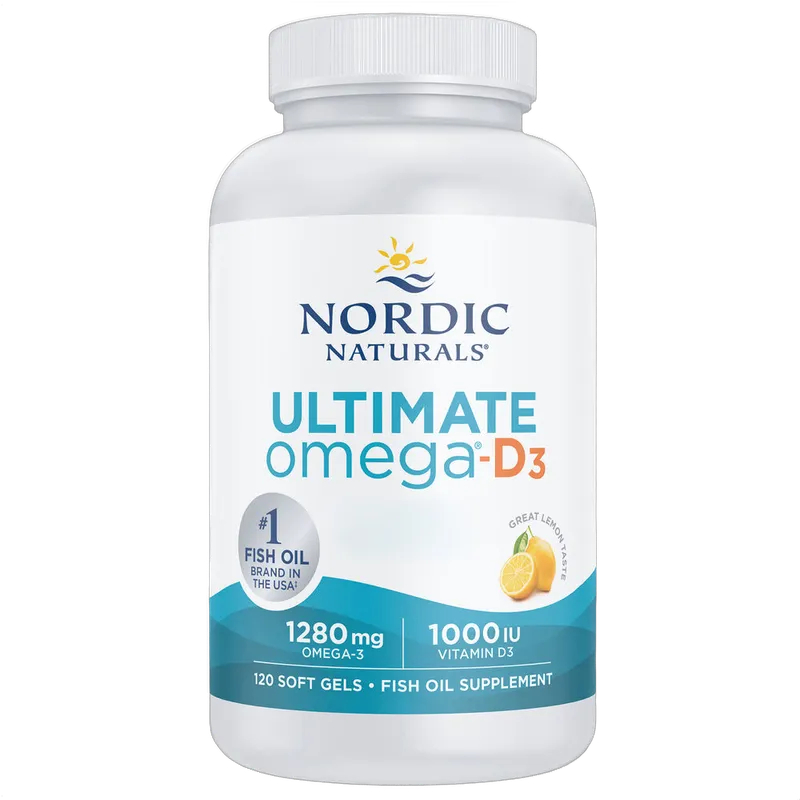 Ultimate Omega-D3, 1280mg, Lemon Flavour