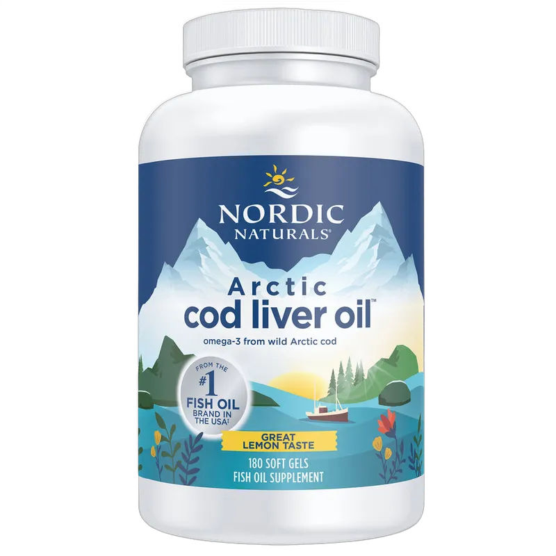 Arctic Cod Liver Oil, 750mg Omega-3, Lemon Flavour