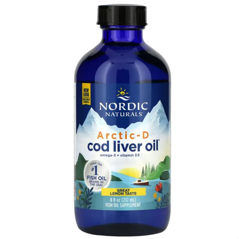 Arctic-D Cod Liver Oil, 1060mg Omega-3, Lemon Flavour