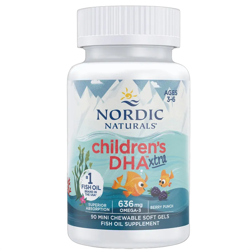 Children's DHA Xtra, 636mg Omega-3, Berry Punch Flavour