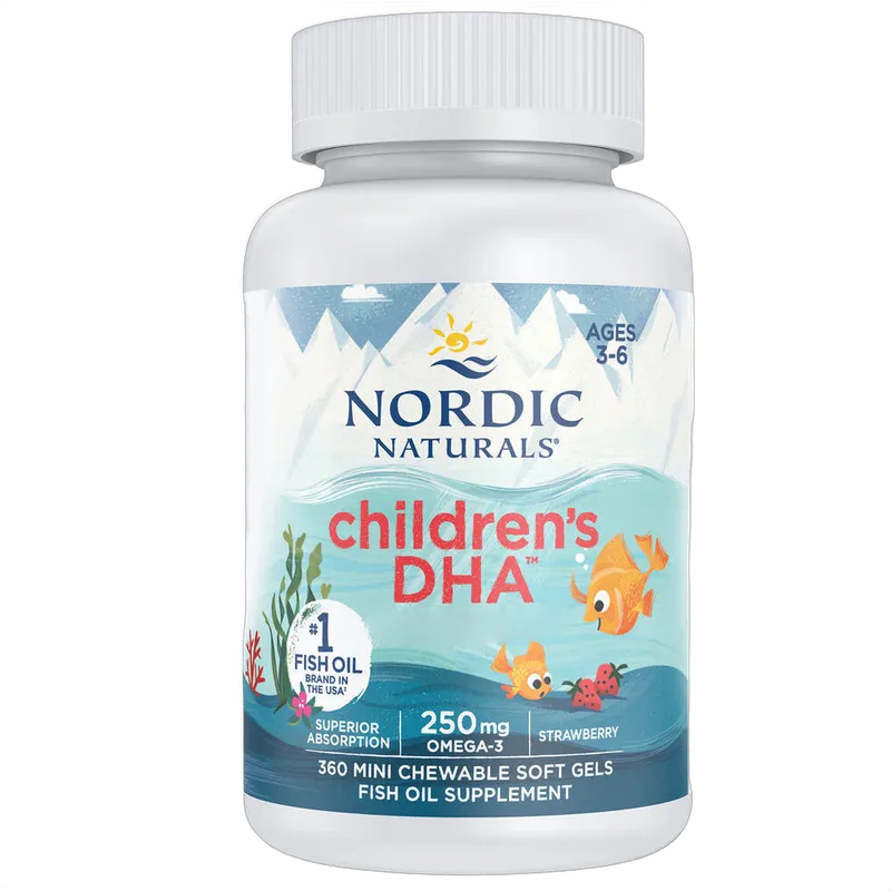 Children's DHA, 250mg Omega-3, Strawberry Flavour