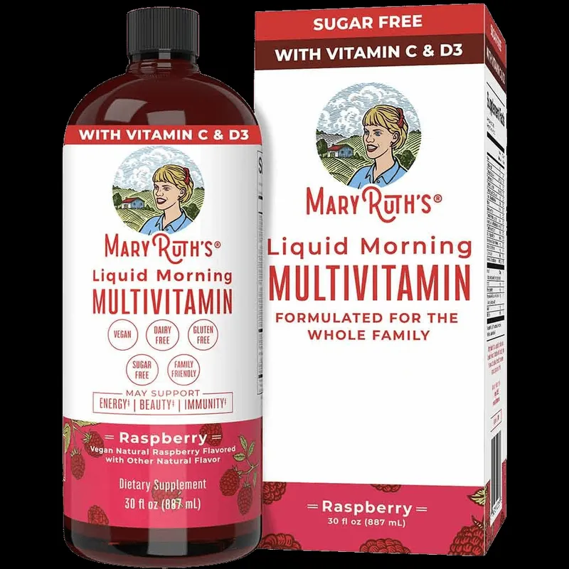 Liquid Morning Multivitamin, Raspberry Flavour
