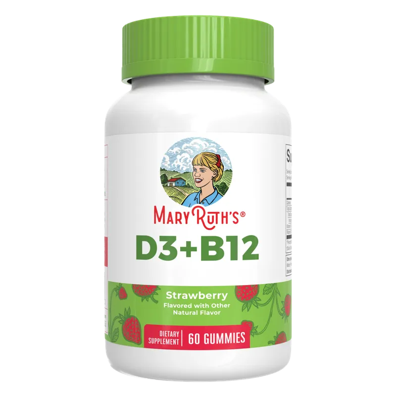 Vitamin D3+B12, Strawberry Flavour