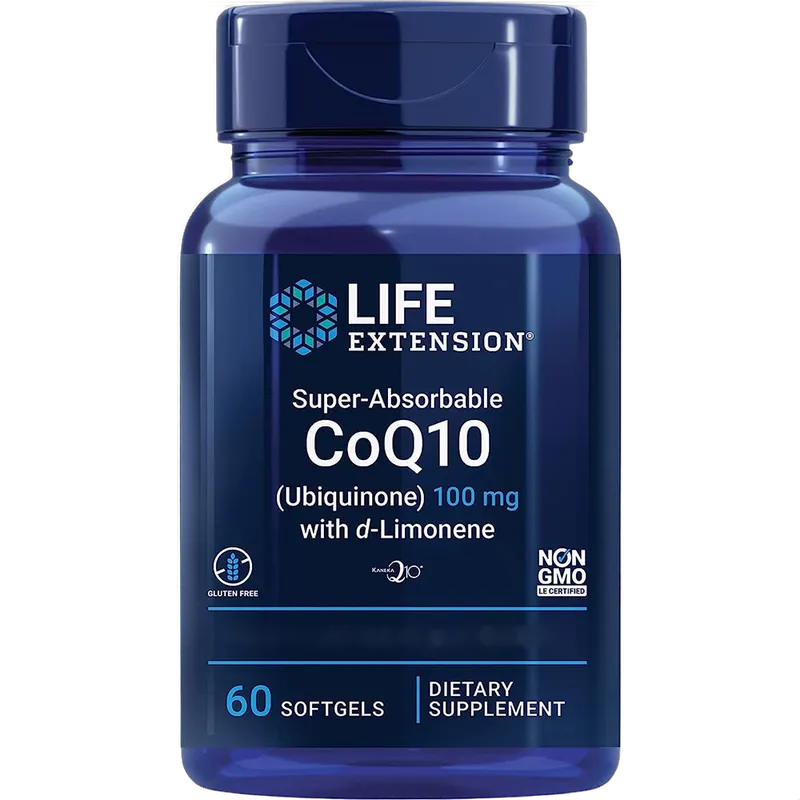 Super-Absorbable CoQ10 (Ubiquinone) with d-Limonene, 100mg