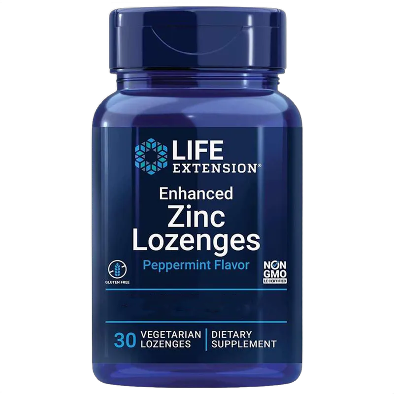 Enhanced Zinc Lozenges, Peppermint Flavour