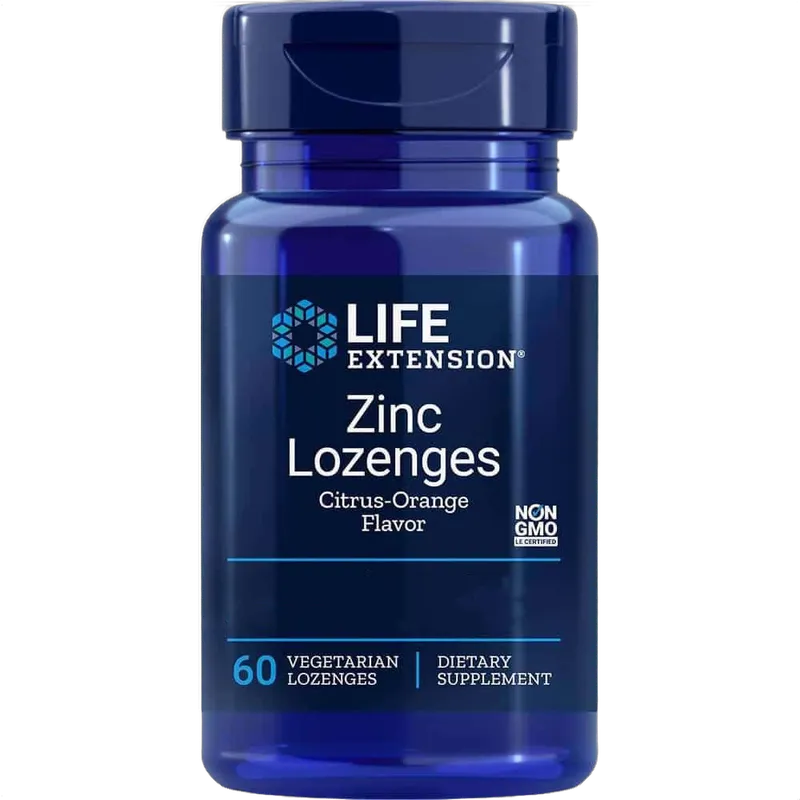 Zinc Lozenges, Citrus-Orange Flavour