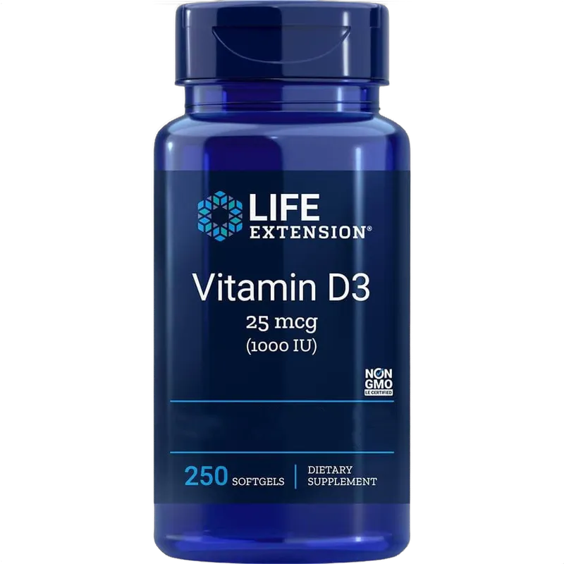 Vitamin D3, 25mcg (1000IU)