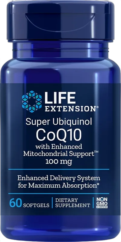 Super Ubiquinol CoQ10 with Enhanced Mitochondrial Support, 100mg