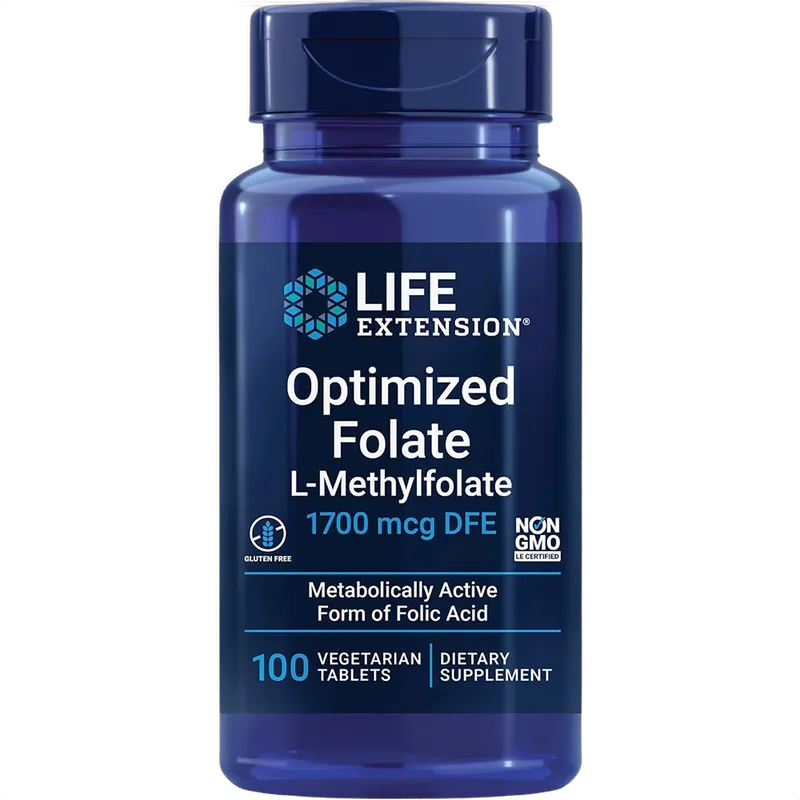 Optimized Folate L-Methylfolate, 1700mcg DFE
