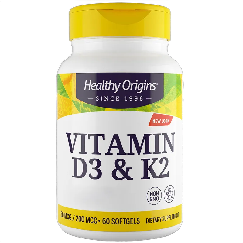 Vitamin D3 & K2, 50mcg/200mcg