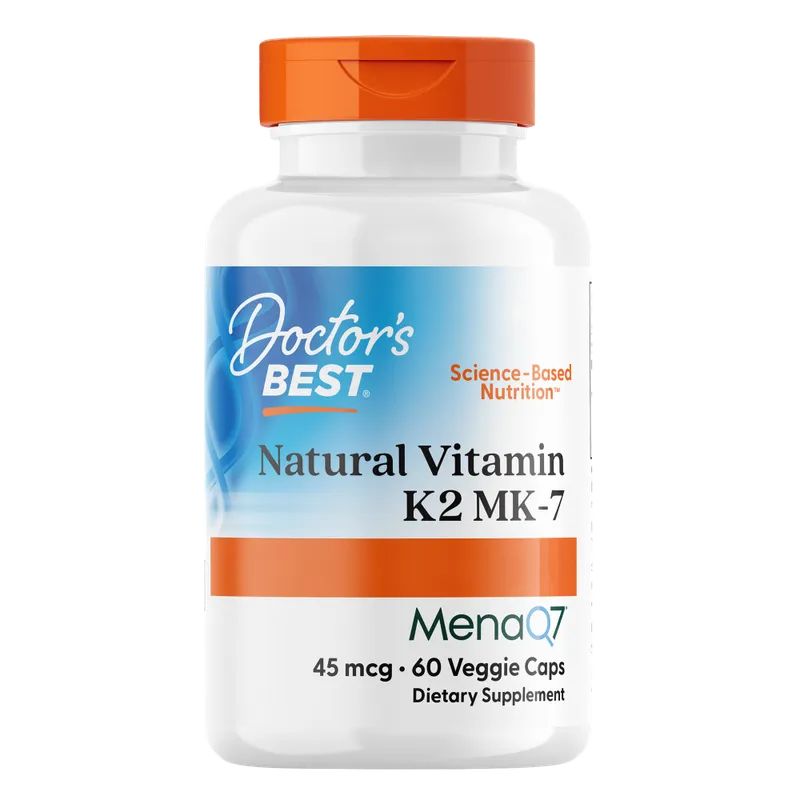 Natural Vitamin K2 MK-7 with MenaQ7, 45mg