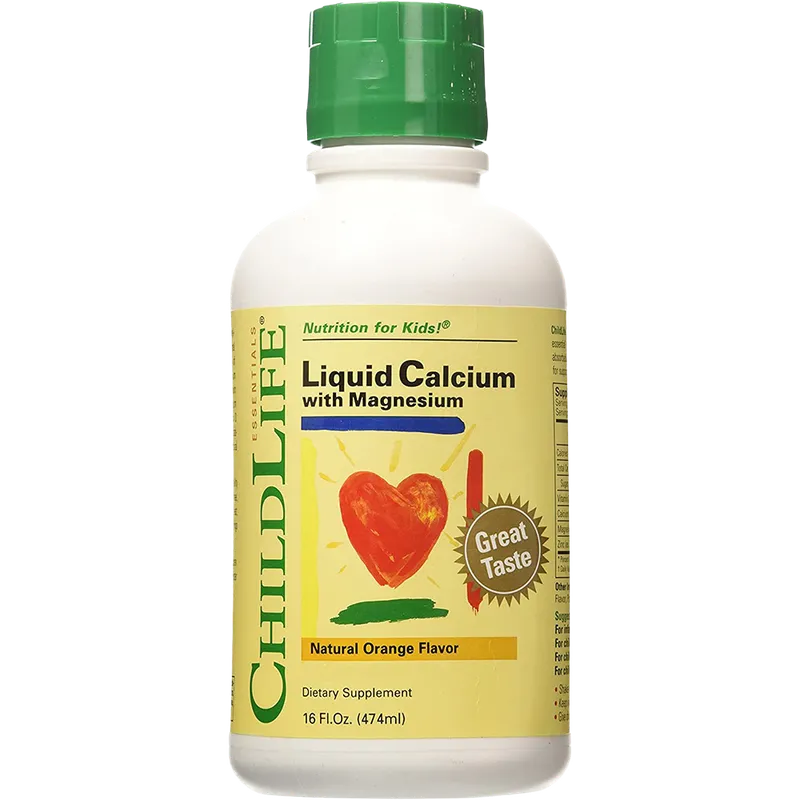 Liquid Calcium with Magnesium, Orange Flavour