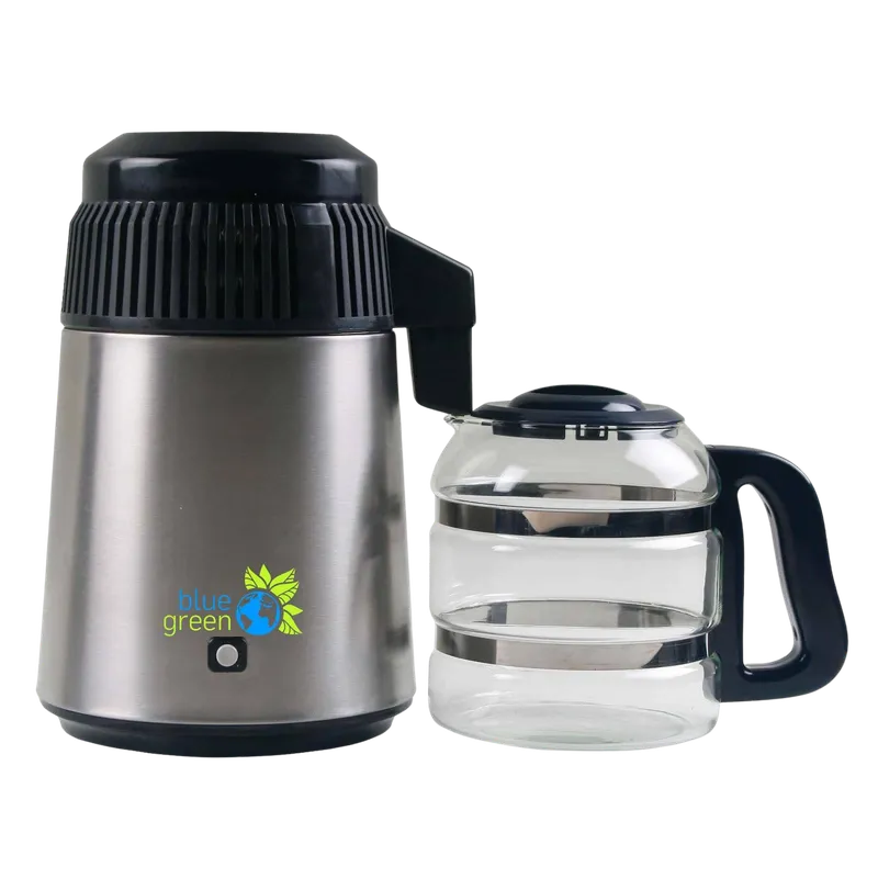Water Pro, Water Distiller, Stainless Steel/Black - with glass jug
