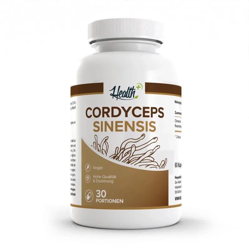 HEALTH+ by ZEC+ Nutrition® HEALTH+ CORDYCEPS SINENSIS, 60 Kapseln