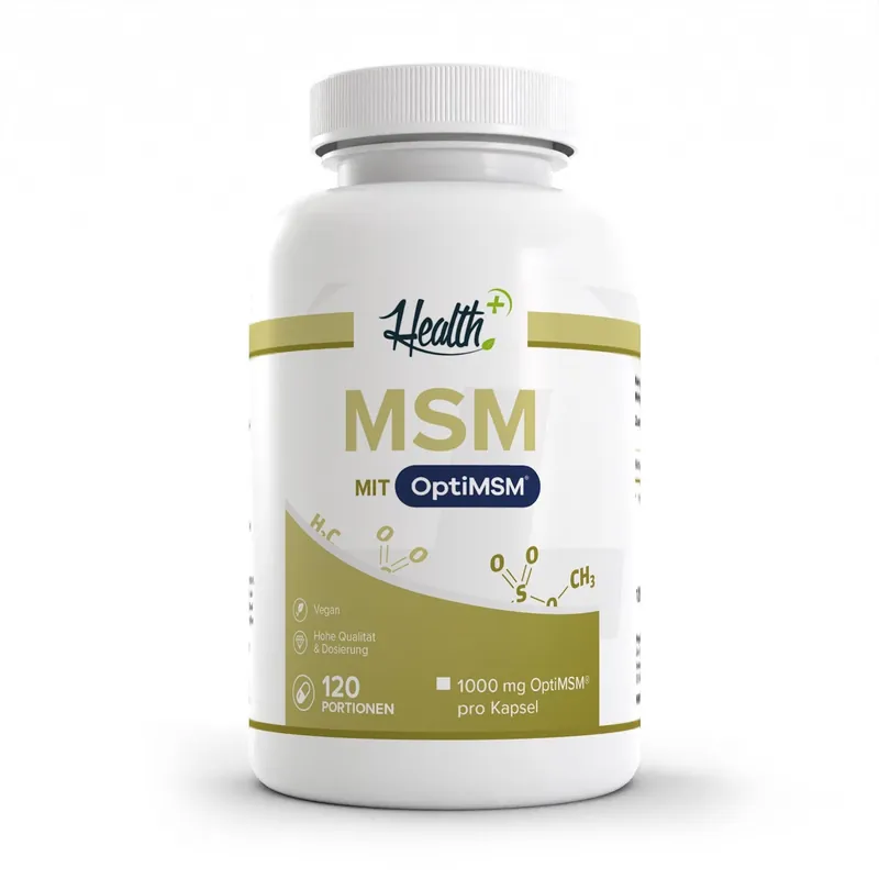 HEALTH+ by ZEC+ Nutrition® HEALTH+ MSM Kapseln mit OptiMSM®, 120 Kapseln