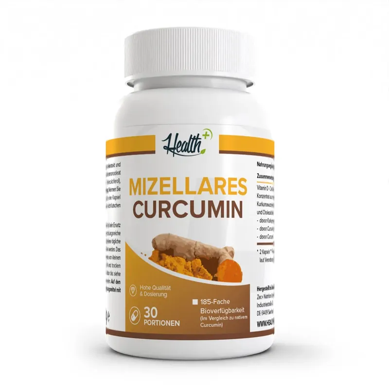 HEALTH+ by ZEC+ Nutrition® HEALTH+ MIZELLARES CURCUMIN, 60 Kapseln