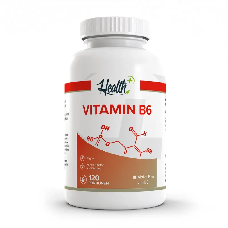 HEALTH+ by ZEC+ Nutrition® HEALTH+ VITAMIN B6, 120 Kapseln