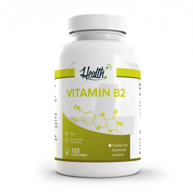 HEALTH+ by ZEC+ Nutrition® HEALTH+ VITAMIN B2, 120 Kapseln