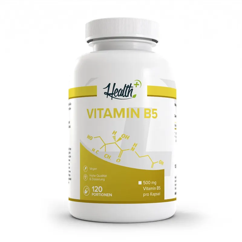 HEALTH+ by ZEC+ Nutrition® HEALTH+ VITAMIN B5, 120 Kapseln