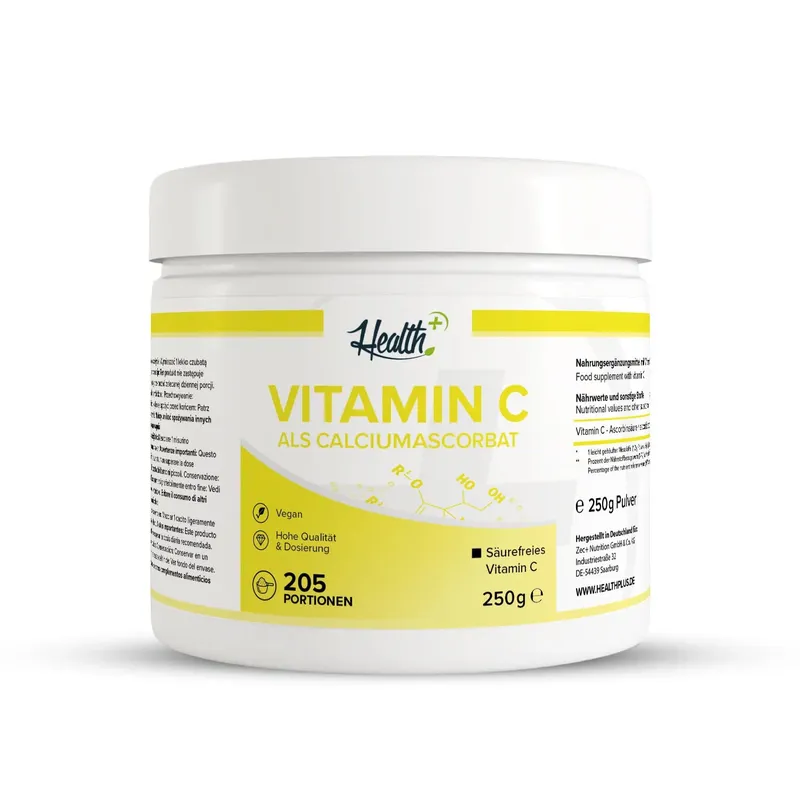 HEALTH+ VITAMIN C PULVER (Calciumascorbat), 250g