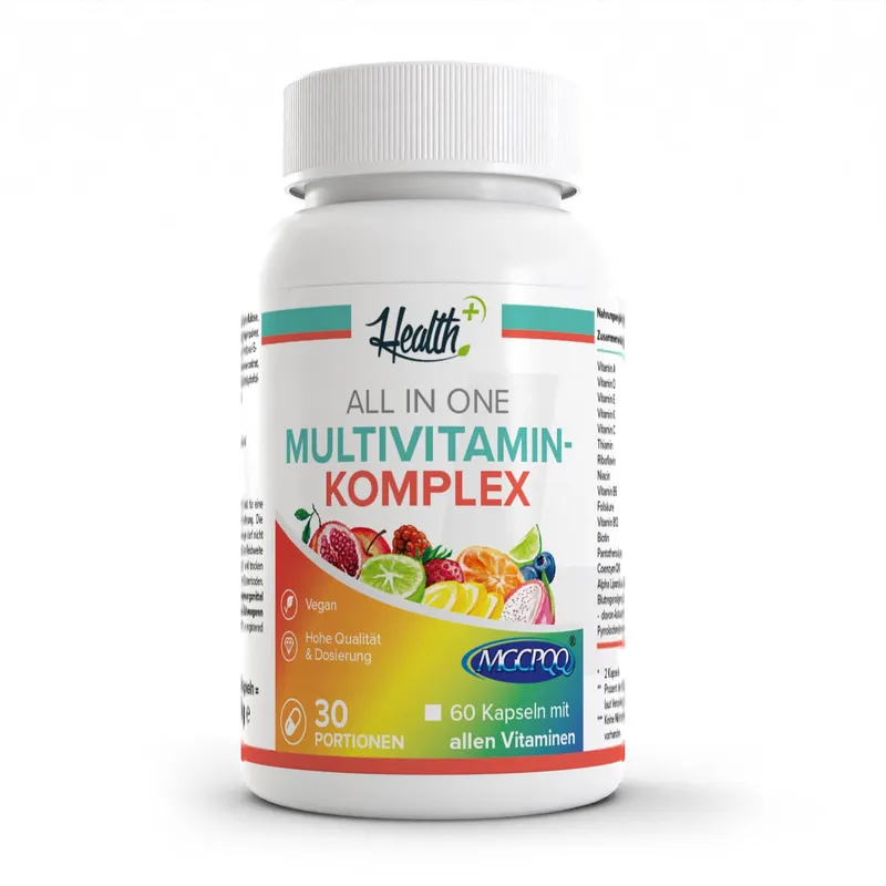 HEALTH+ by ZEC+ Nutrition® HEALTH+ ALL IN ONE Multivitamin Komplex, 60 Kapseln