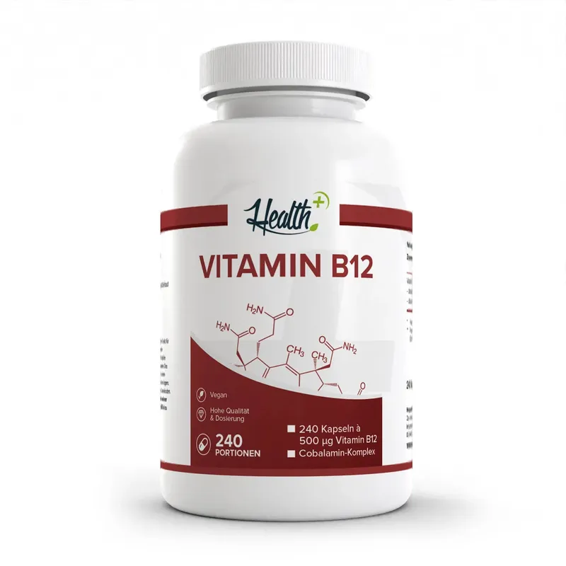 HEALTH+ VITAMIN B12, 240 Kapseln